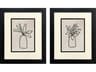 Simple Leaves I Framed Art - Set of 2