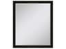 535 Mirror Group Black Metallic Silvered Wall Rectangular Mirror