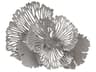 Flower Wall Art Small Gray Metal