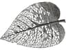 Silver Matte Lacquer 55" Birch Leaf Metal Wall Art