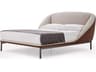 Domenica Beige Brown Titanium Gray Upholstered Queen Panel Bed