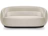 Peonia Aries Black Plinth White Upholstered Sofa