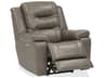 Leighton Leather Upholstery Power Recliner Wall Hugger with Power Headrest