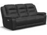 Leighton Leather Upholstery Sofa Power Recliner with Headrest & Lumbar