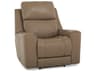 Hastings Leather Upholstery Power Recliner Wall Hugger with Power Headrest