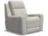 Hastings Leather Upholstery Power Recliner Wall Hugger with Headrest & Lumbar
