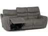 Gavin Leather Upholstery Sofa Power Recliner with Headrest & Lumbar