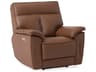 Oakley Leather Upholstery Power Recliner Wall Hugger with Power Headrest