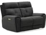 Aedon Leather Upholstery Loveseat Power Recliner with Headrest & Lumbar