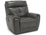 Aedon Leather Upholstery Power Recliner Wall Hugger with Headrest & Lumbar