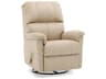 Gilmore Leather Upholstery HTS Swivel Glider Power Recliner with Power Headrest