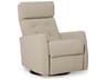 Baltic II Leather Upholstery Swivel Glider Power Recliner with Power Headrest