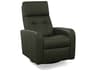 Sorrento Leather Upholstery Swivel Glider Power Recliner with Power Headrest