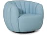 Jules Leather Upholstery Swivel Glider