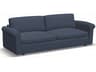 Ensemble Roll Arm Leather Upholstery Grande Sofa