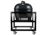 Primo Oval Junior Charcoal Grill with Stainless Steel Cart