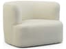 Sabrina Swivel Beige Accent Chair