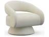 Elton Swivel Beige Accent Chair with Memory Return