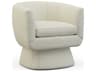 Andre Swivel Beige Accent Chair with Memory Return