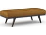 Drew Brown Leather Ottoman