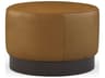 Rami Leather Swivel Ottoman