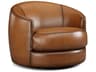 Ridge Swivel Leather Accent Chair