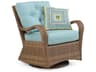Quick Ship Alexandria Wicker Swivel Glider Outdoor Patio Lounge Chair