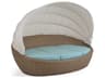 Quick Ship Seaside Wicker Day Chaise With Canopy