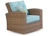 Quick Ship Seaside Wicker Swivel Glider Outdoor Patio Lounge Chair