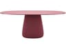 Cobble Indian Red Recycled Plastic Oval Dining Table