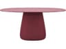 Cobble Indian Red Recycled Plastic Oval Dining Table