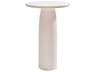 Toto Warm White Recycled Plastic Round Bar Table