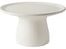 Totino White Recycled Plastic Round End Table