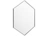 Matte Black Hexagon Wall Mirror