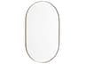 Gold Oval Capsule Wall Mirror