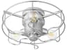 Windmill Galvanized 3-Light Fan Light Kit