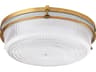 Emory 1-Light Brushed Brass Flush Mount
