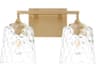 Eldorado 2-Light Aged Brass Vanity Light