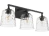 Eldorado 3-Light Matte Black Vanity Light