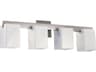 Modus 4-Light Satin Nickel Glass Vanity Light