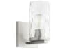 Steinway 1-Light Satin Nickel Glass Wall Sconce