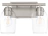 Wallinger 2-Light Satin Nickel Vanity Light