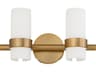 Sojourn 2-Light Brushed Brass Vanity Light