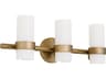 Sojourn 3-Light Brushed Brass Vanity Light