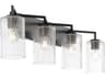 Merrick 4-Light Matte Black Vanity Light
