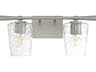 Goodwin 2-Light Satin Nickel Vanity Light