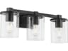 Bolton 3-Light Matte Black Vanity Light