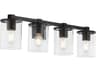 Bolton 4-Light Matte Black Vanity Light