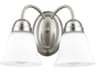 2-Light Satin Nickel Vanity Light