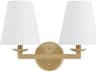 Karnes 2-Light Aged Brass Wall Sconce